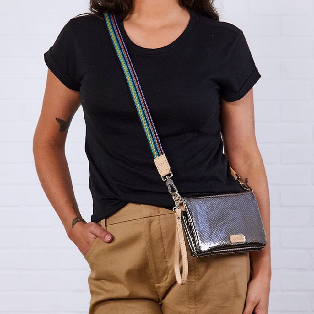 NWT Consuela Kyle Uptown Metallic Crossbody